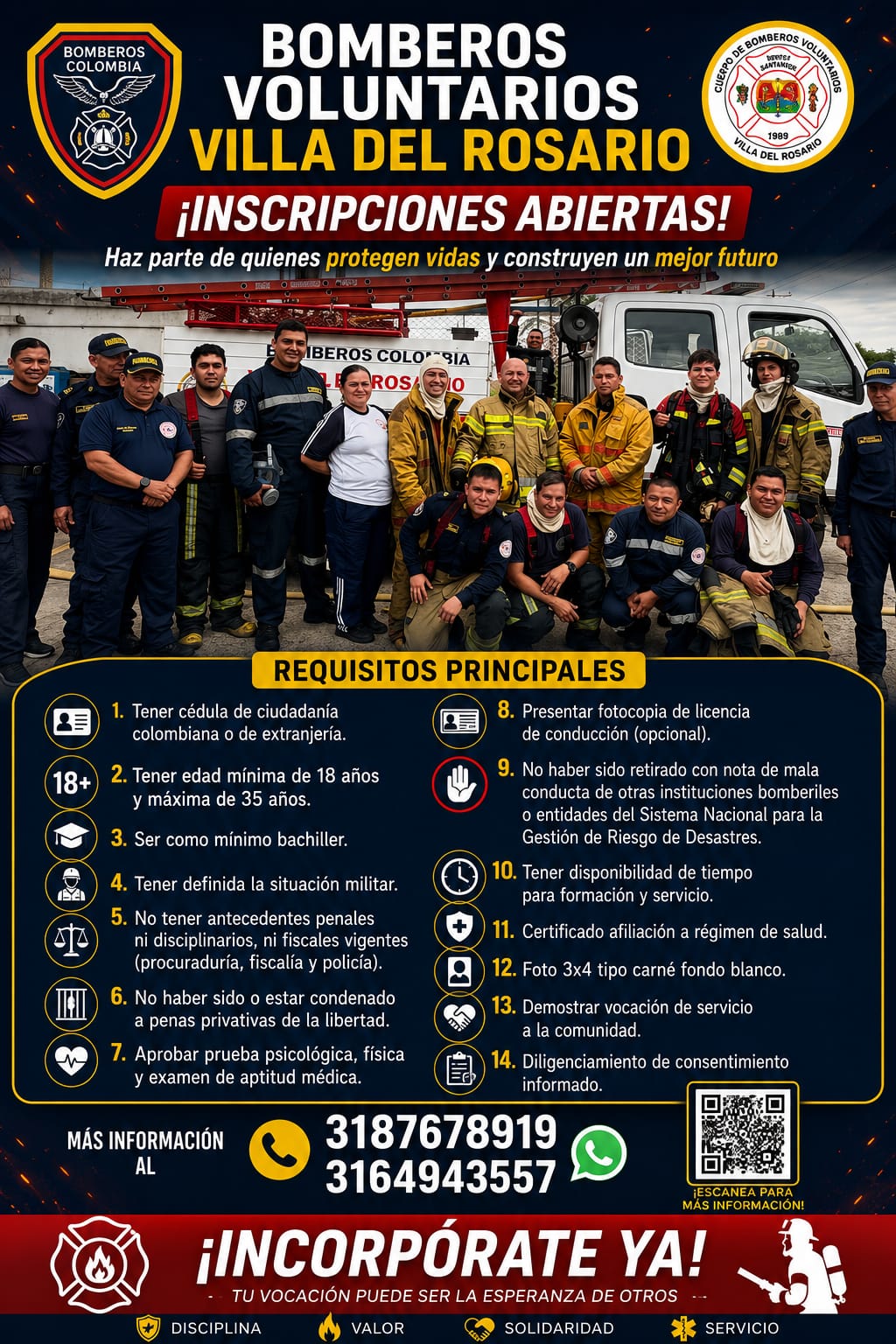 Bomberos al servicio de la comunidad